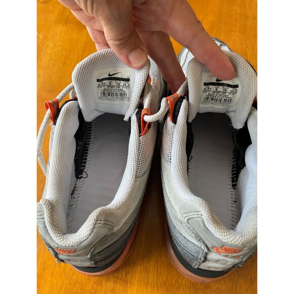 Nike Air Max Men's Sneakers Sz 6.5 Gray & Orange Vintage Vibes 2010 - Picture 3 of 16